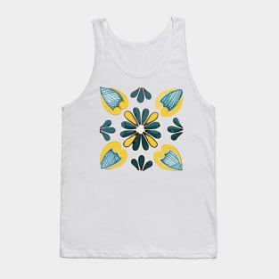 Talavera Green & Gold Tank Top